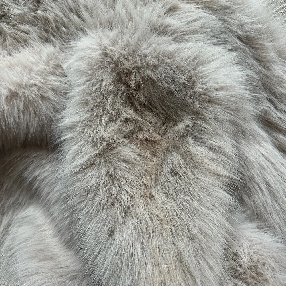Zara Women's Faux Fur Coat - Cream - Picture 2 of 5